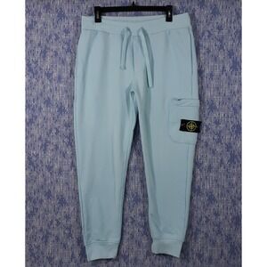 Stone Island Sweatpants Joggers Mens Large 32 x 27‎ Blue Cotton